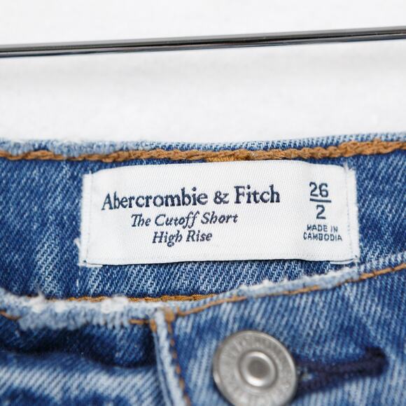 ABERCROMBIE & FITCH The CutOff Short High Rise Curve Love Sz 26/2 - Picture 4 of 6
